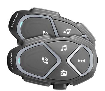 Bluetooth handsfree pre uzavreté a otvorené prilby CellularLine Interphone AVANT, Twin Pack
