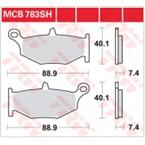 Brzdové doštičky LUCAS TRW MCB783SH