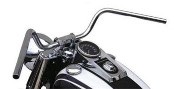 Moto řídítka Lucas MCL131SC, 25,4mm Chromové