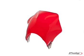 Plexi na motorku RAPTOR červené