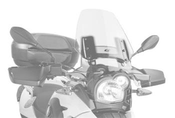 Plexi štít TOURING čierna
